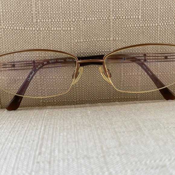 Charmant Women Eyeglasses Line Art Excellence Titan Half Rim Glasses Made Japan - Picture 2 of 12